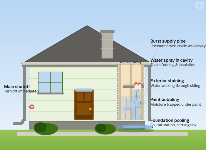 Burst Pipe Adjust Right