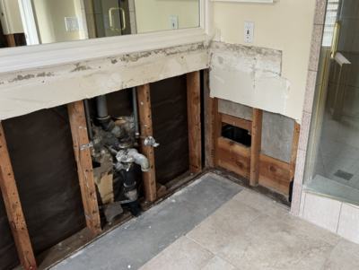 Burst pipe in cota de caza