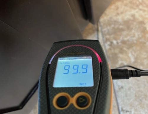 Meter reading burst pipe