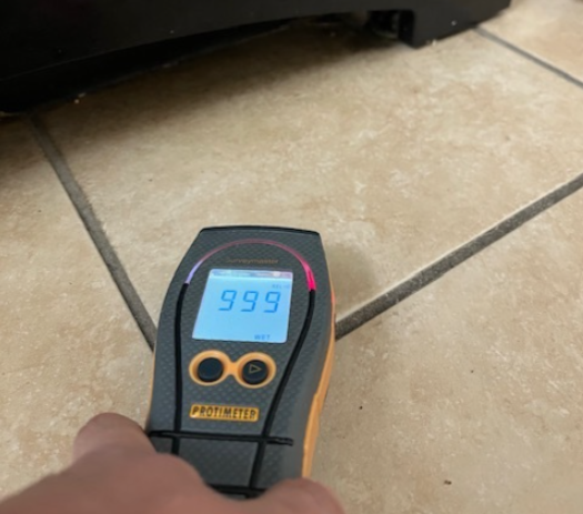 Meter Detecting Moisture From Slab Leak